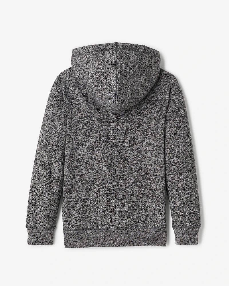 Chandail original à capuchon et glissière en coton bio pour enfants