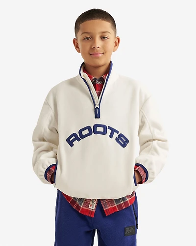 Chandail sport à col demi-glissière en micromolleton pour enfants