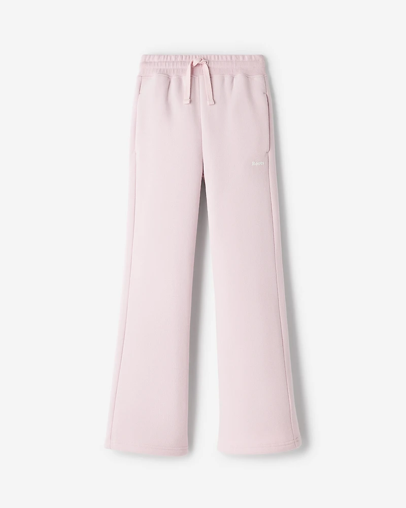 Pantalon ajusté en molleton Nuage à jambe évasée pour filles