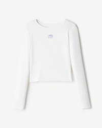 T-shirt sport à ourlet tulipe ajusté pour filles