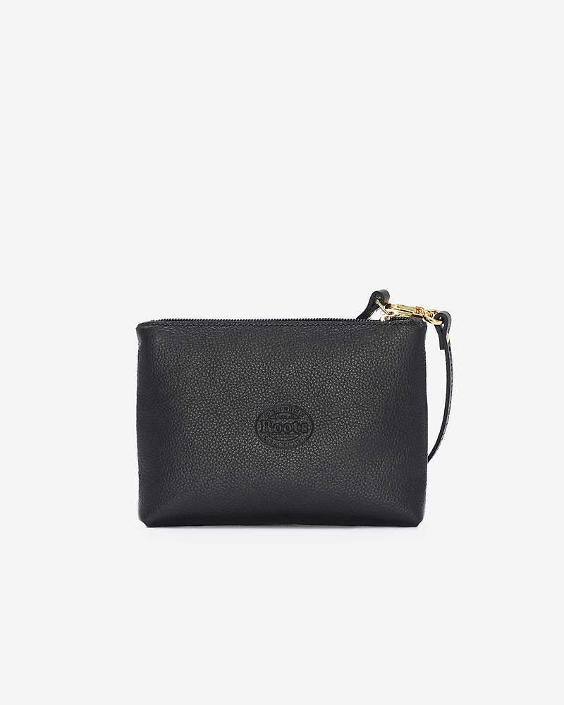 Pochette à dragonne noire monogramme