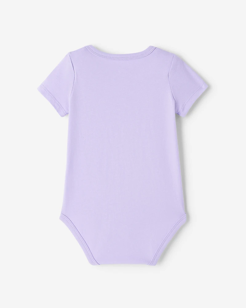 Combinaison à manches courtes Cooper en coton bio pour bébés
