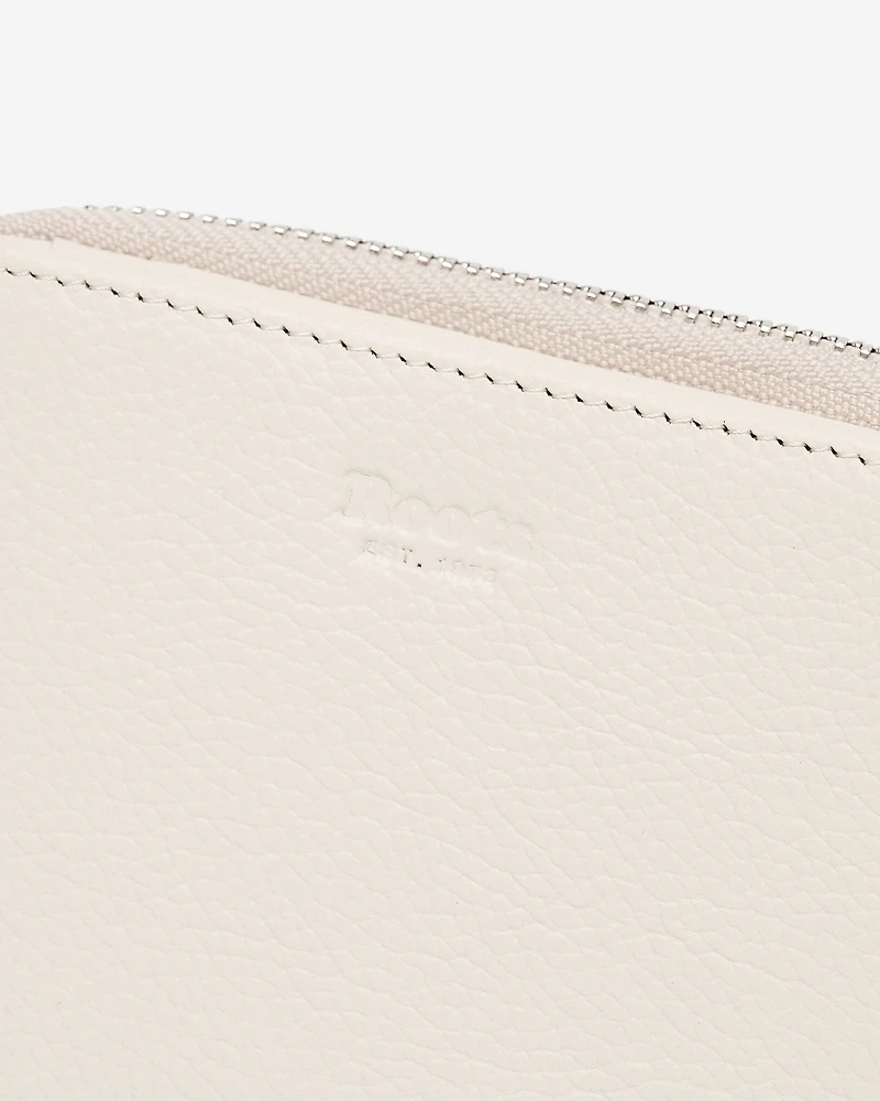 Petite pochette à glissière en cuir Cervino