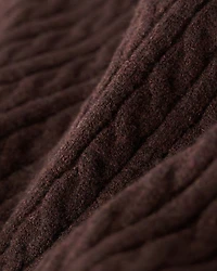 Bowen Cable Knit Full Zip Hoodie