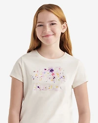 T-shirt ajusté à motif floral pour enfants