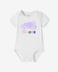 Combinaison à manches courtes Cooper en coton bio pour bébés