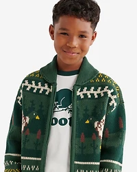 Kids Cabin Shawl Fair Isle Cardigan