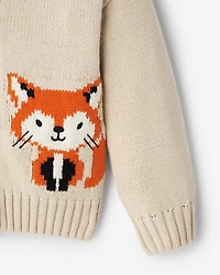 Cardigan Renard des neiges pour tout-petits