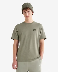 T-shirt poivré en coton bio pour hommes