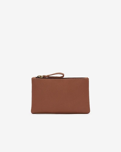 Pochette moyenne à glissière en cuir Nuage
