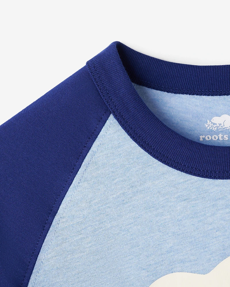 T-shirt style baseball Cooper en coton bio pour enfants