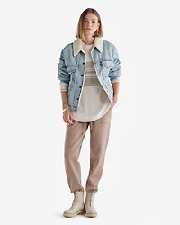 Cabin Stripe Shaker Crew Sweater