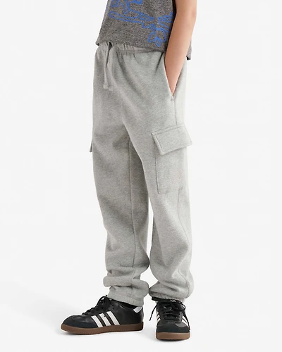 Pantalon cargo décontracté en molleton de coton bio Cooper pour enfants