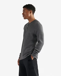 Waffle Long Sleeve Henley