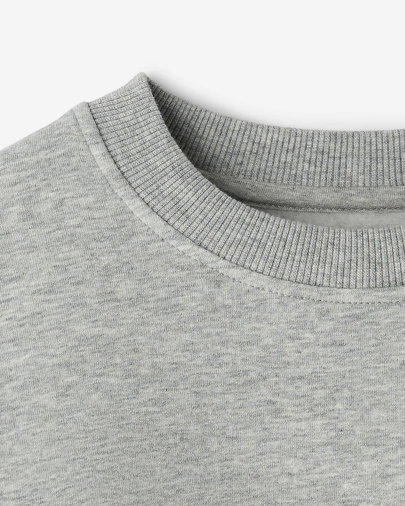 Chandail à col rond douillet cintré pour filles