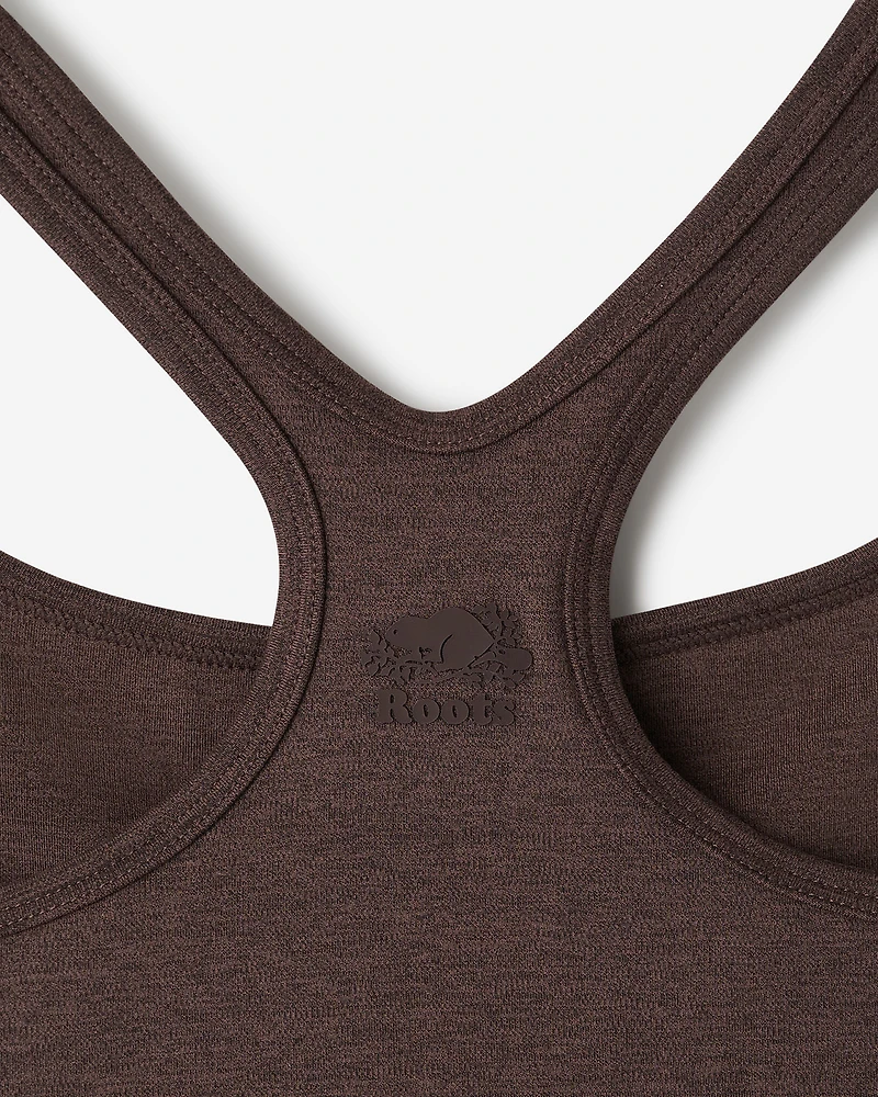 Camisole sport courte en tricot
