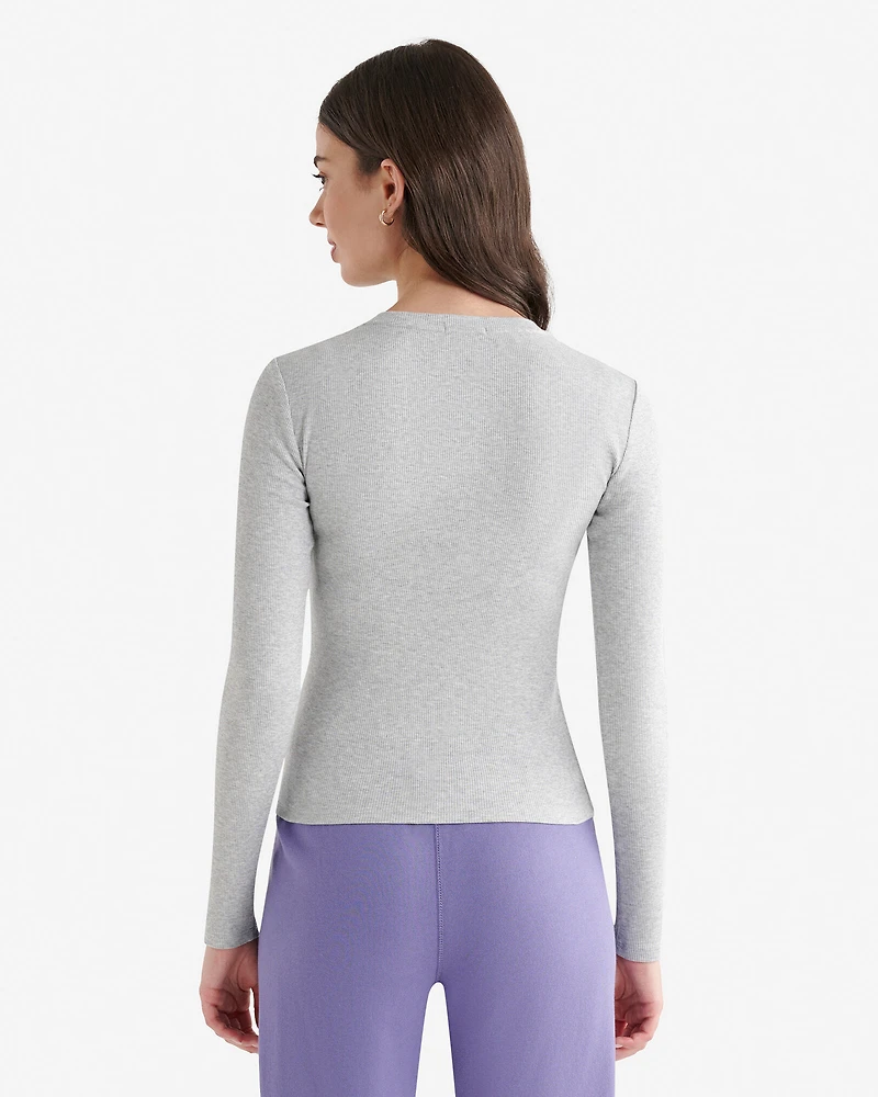 Roam Rib Fitted Long Sleeve Top