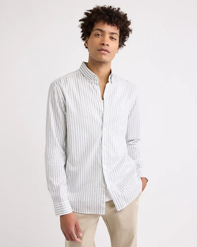 Chemise Rayée à Manches Longues