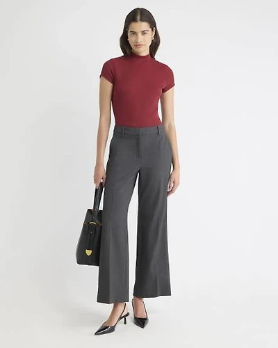 Mid-Rise Wide-Leg Heavy Twill Pant