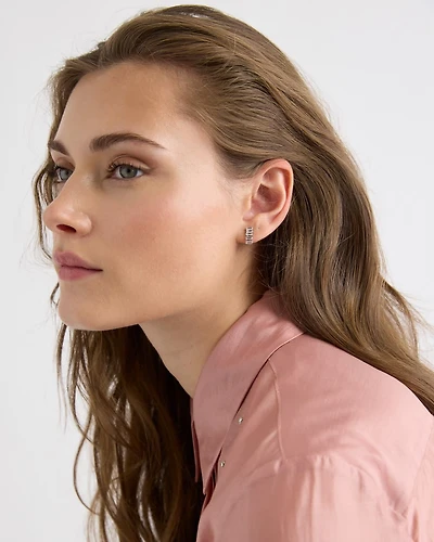 Boucles d'Oreilles à Pendentifs en Zircons