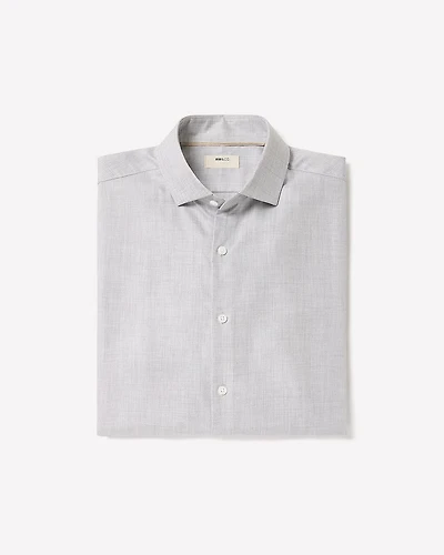 Tailored-Fit Heather Dress Shirt