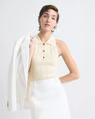 Ribbed Polo Tank