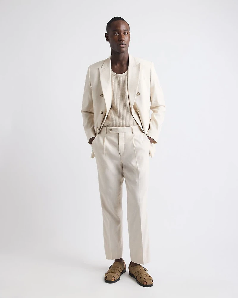 Relaxed-Fit Linen Suit Pant