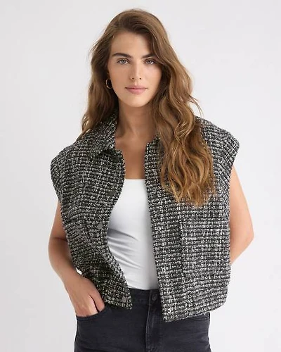Bouclé Bomber Vest
