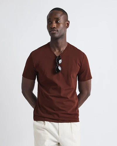 Solid Supima (R) Cotton V-Neck T-Shirt