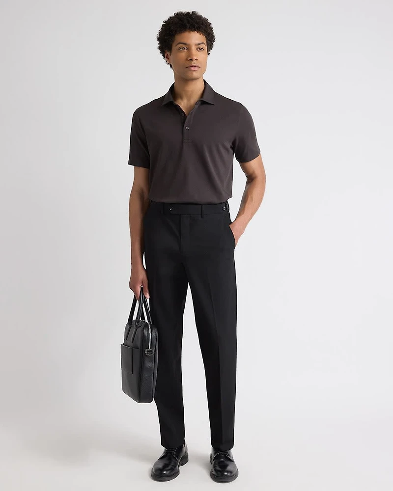 Black Tailored-Fit Essential Pant