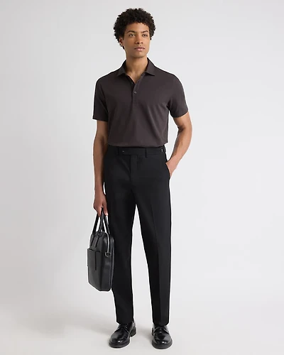 Black Tailored-Fit Essential Pant