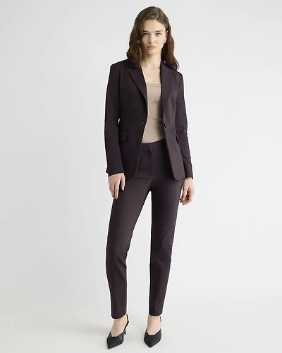 Pantalon Indispensable Cheville Signature à Jambe Étroite et Taille Mi-Haute