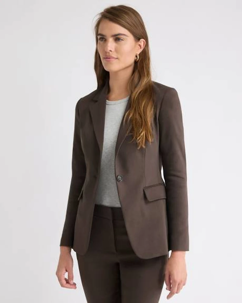 Limitless One-Button Fitted Blazer