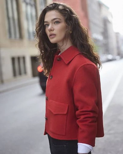 Wool-Blend Worker Jacket