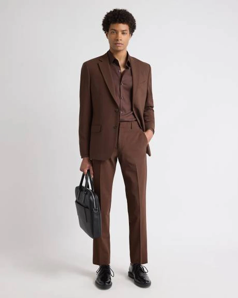 Slim-Fit Wool Suit Pant