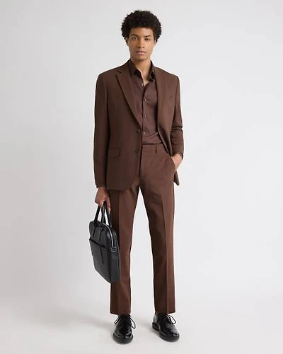 Slim-Fit Wool Suit Pant