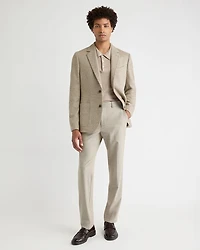 Slim-Fit Herringbone Blazer