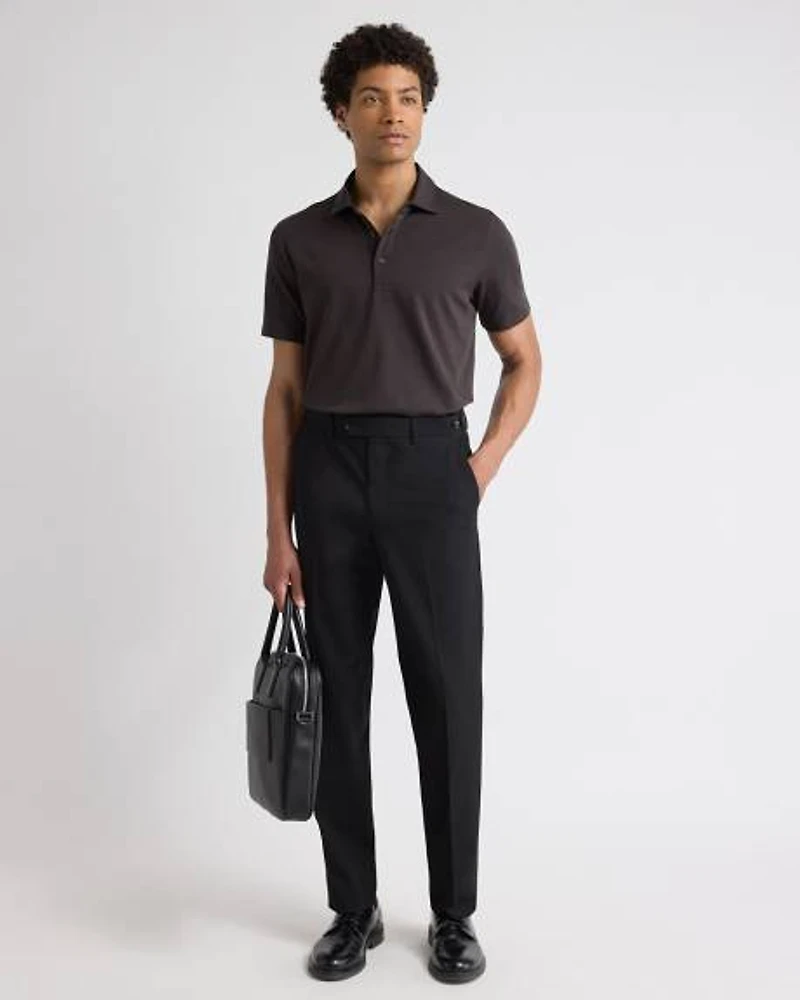 Black Tailored-Fit Essential Pant