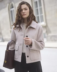 Veste de Corvée à Carreaux en Laine