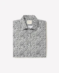 Slim-Fit Dress Shirt with Floral Pattern