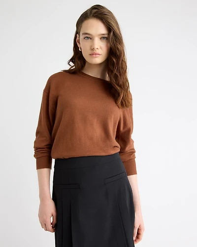 Long-Sleeve Crew-Neck Sweater