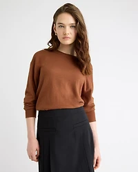 Long-Sleeve Crew-Neck Sweater