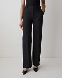 Pantalon Indispensable Signature à Jambe Large et Taille Haute
