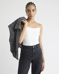 Scoop-Neck Cami with Spaghetti Straps