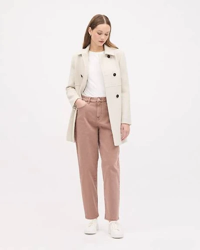 High-Rise Barrel Jeans