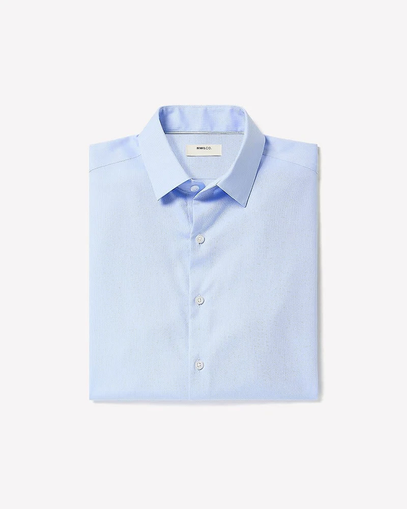 Chemise Habillée à Coupe Étroite en Dobby