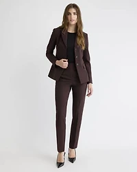 Pantalon Long à Jambe Étroite et Taille Haute