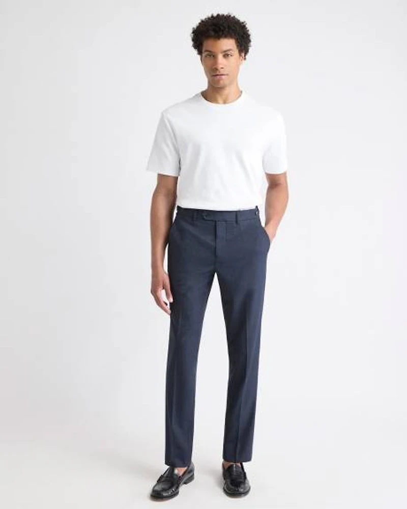 Black Slim-Fit Essential Pant
