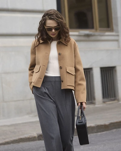Wool-Blend Double-Face Worker Jacket
