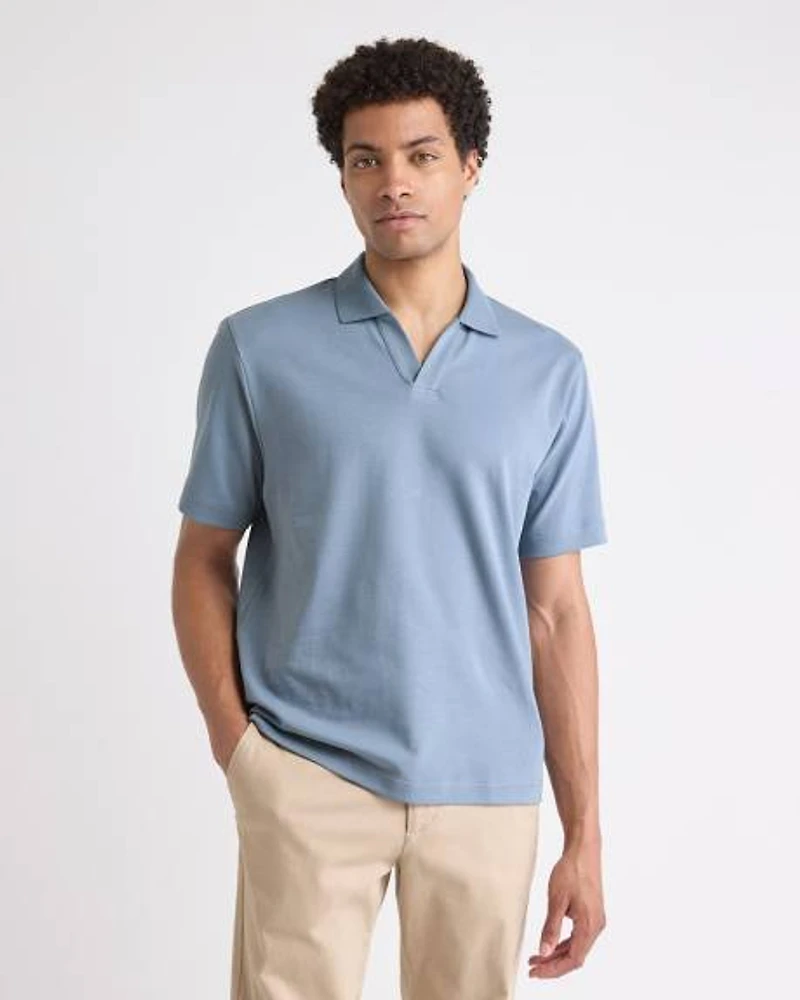 Solid Short-Sleeve Polo